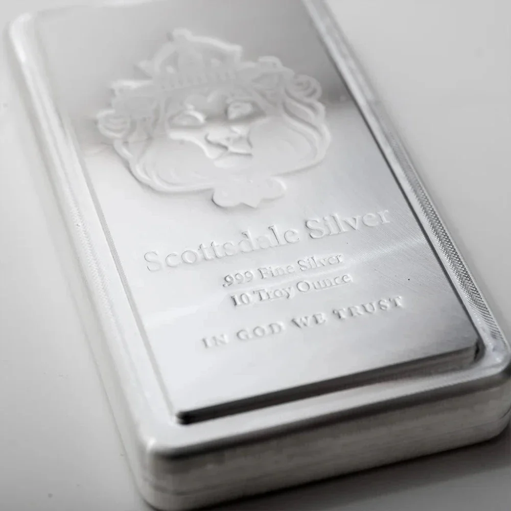 10 oz Silver Scottsdale Mint Stacker Bar (.999 Fine) - Image 3