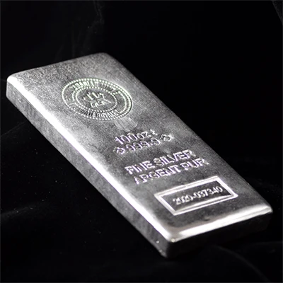 100 oz Silver Bar Royal Canadian Mint