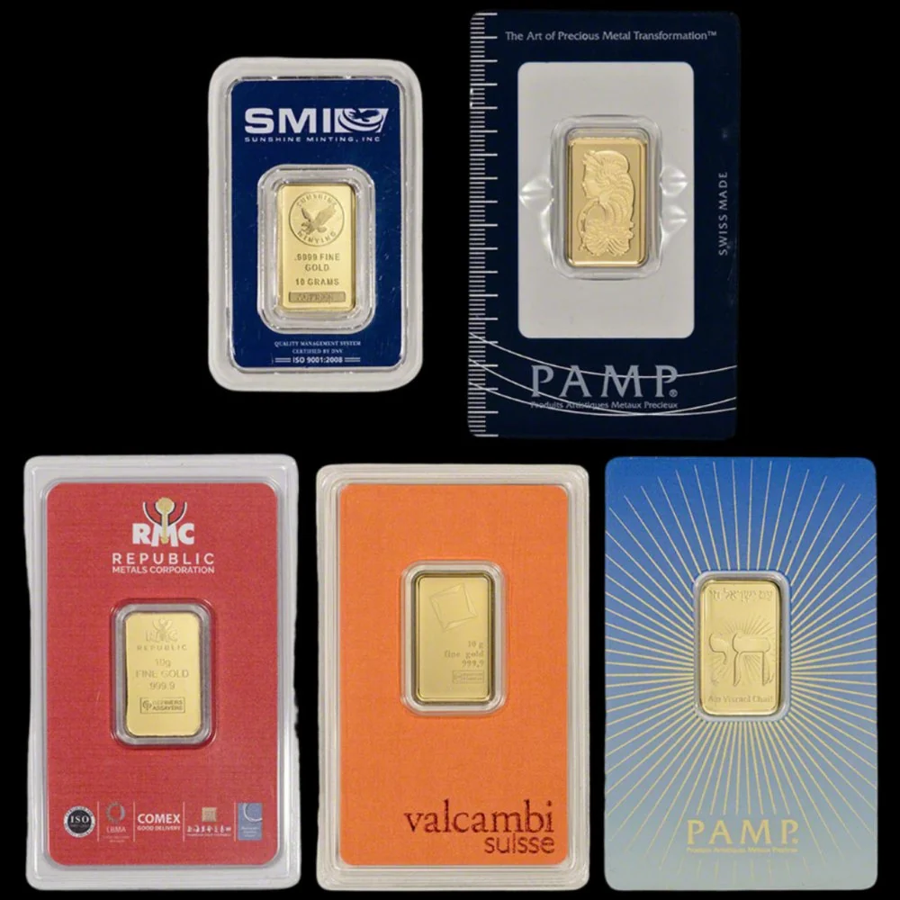 10 Gram Gold Bar (Random Brands, .9999, BU) - Image 2