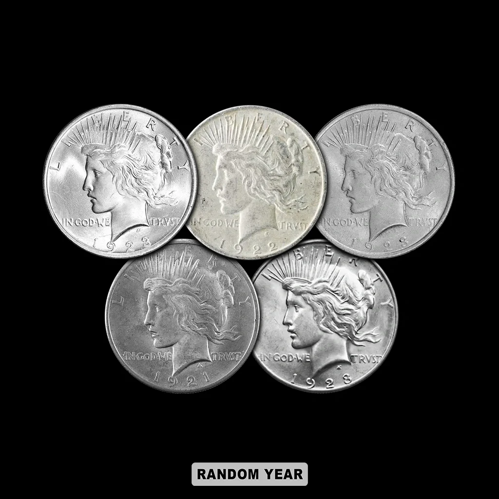 American Silver Peace Dollar Random Year - Image 3