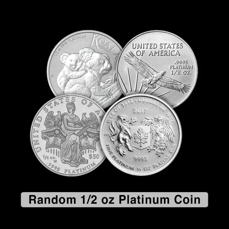 1/2 oz Platinum Coin (Random, .9995, BU)